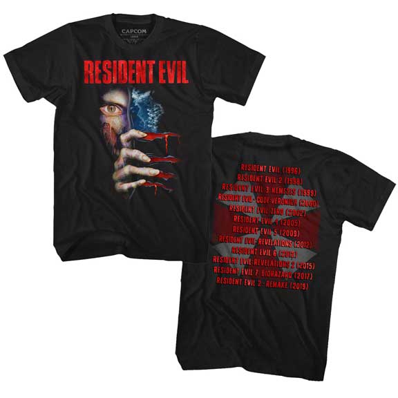 RESIDENT EVIL バイオハザード - RELEASE 2 / バックプリントあり / Tシャツ / メンズ - PGS